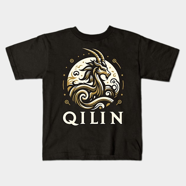 QILIN Kids T-Shirt by Papernime